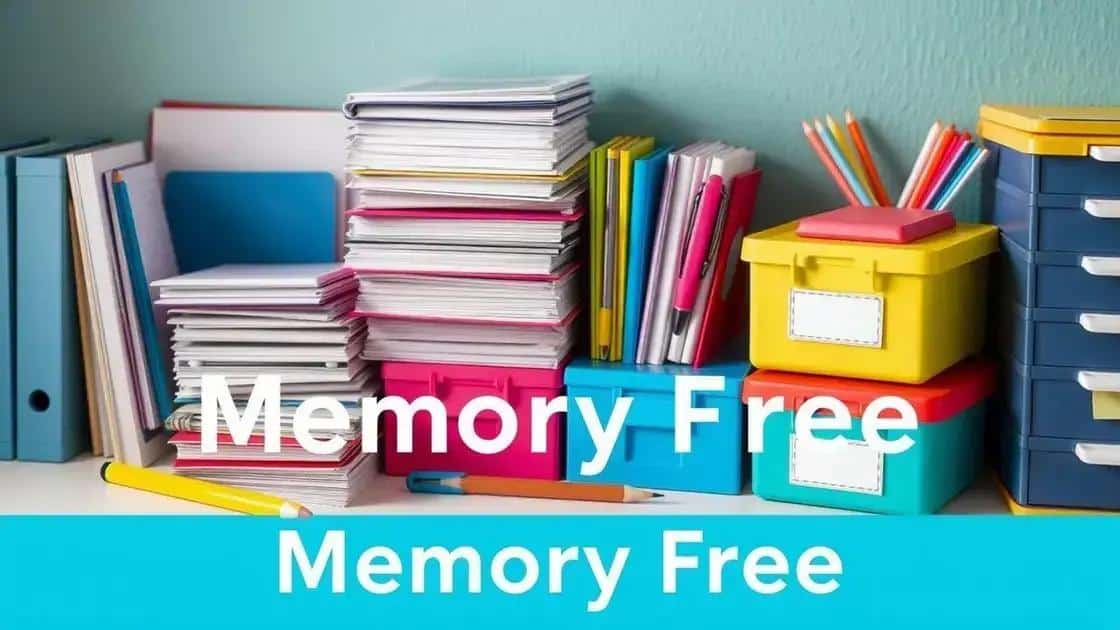 Benefits of using memory free school supplies