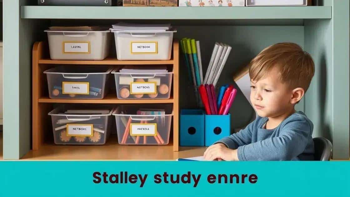 How to organize memory free school supplies effectively
