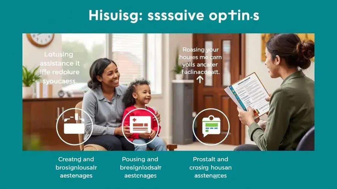 Types of housing assistance available