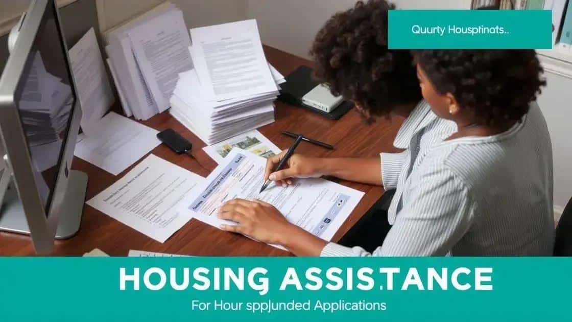 Steps to apply for housing assistance