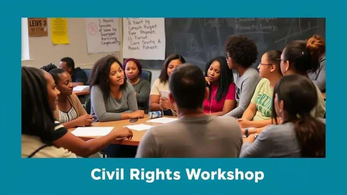 How to get involved in civil rights efforts
