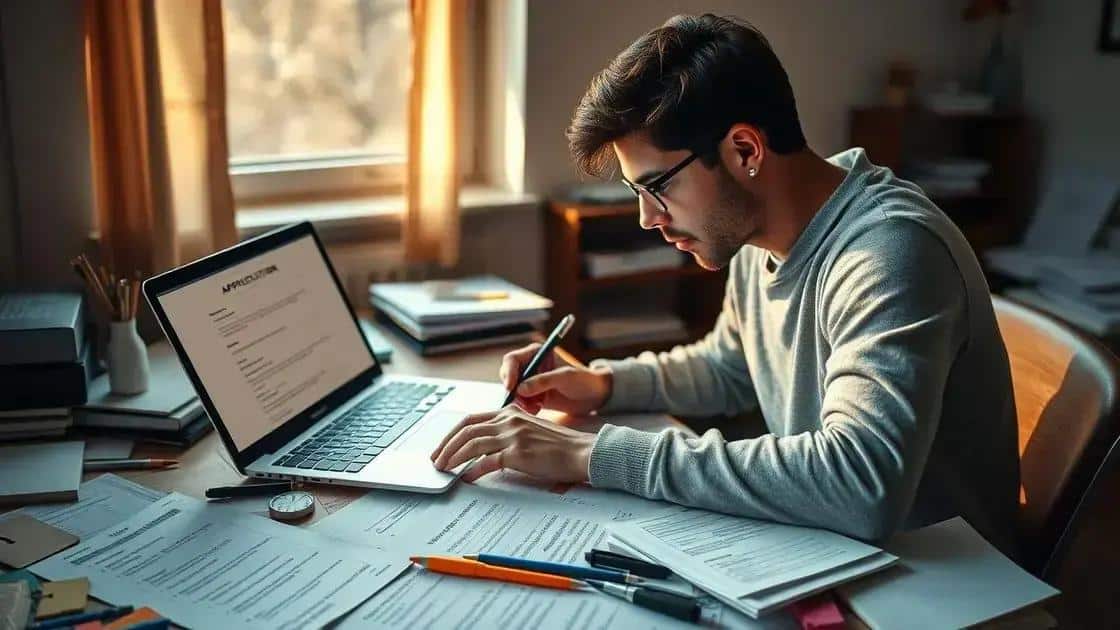 Preparing an outstanding application