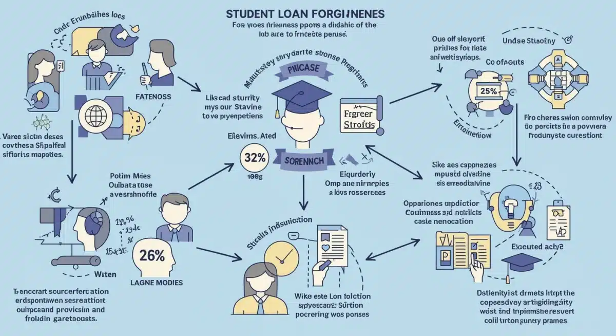 Infographic detailing student loan forgiveness program types and eligibility