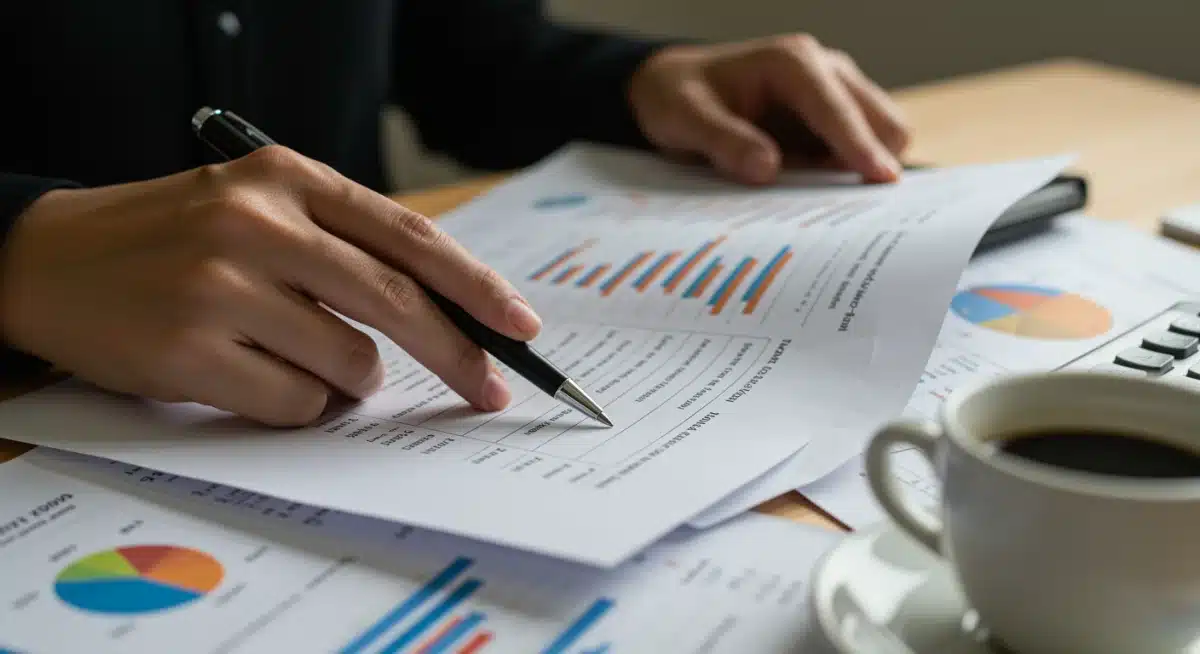 Hand pointing to retirement contribution limits on a financial statement, emphasizing strategic planning