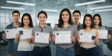 Young professionals evaluating certification versus degree in STEM careers