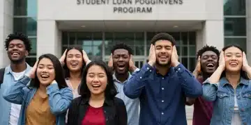 Students smiling after understanding loan forgiveness in 2025