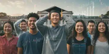 Students celebrating financial relief from loan forgiveness programs in 2025