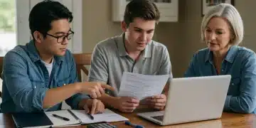Family reviewing 2026 FAFSA changes on laptop for college financial aid planning