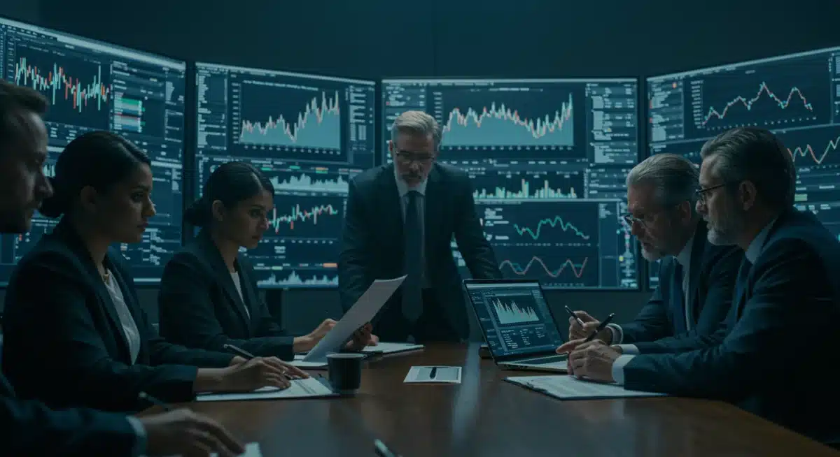 Executives analyzing Q4 2025 financial data and planning for 2026 growth.