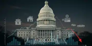 Federal Reserve interest rate graph impacting consumer lending