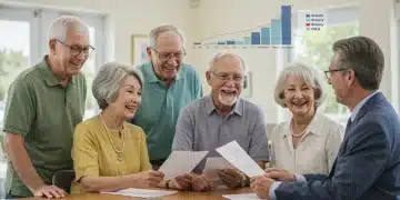 Retirees discussing 2026 Social Security COLA with financial advisor