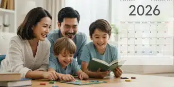 Happy family enjoying time together, symbolizing financial stability and dependent care benefits.