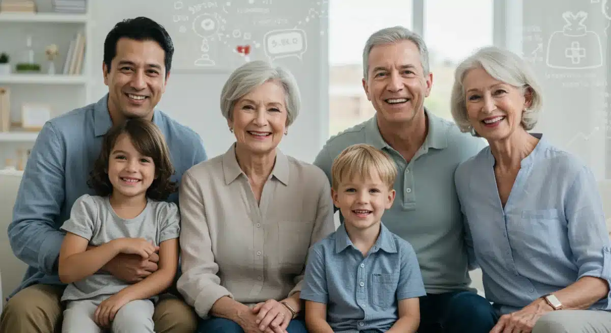 Multi-generational family benefiting from long-term HSA investments