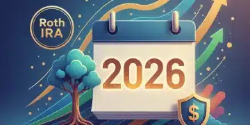 Roth IRA limits 2026 financial planning calendar with growth charts